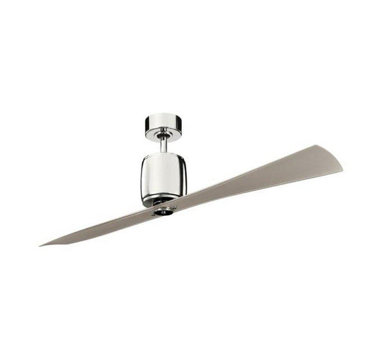 Kichler Lighting Ferron 60 in. 2-Blade Ceiling Fan in Polished Nickel