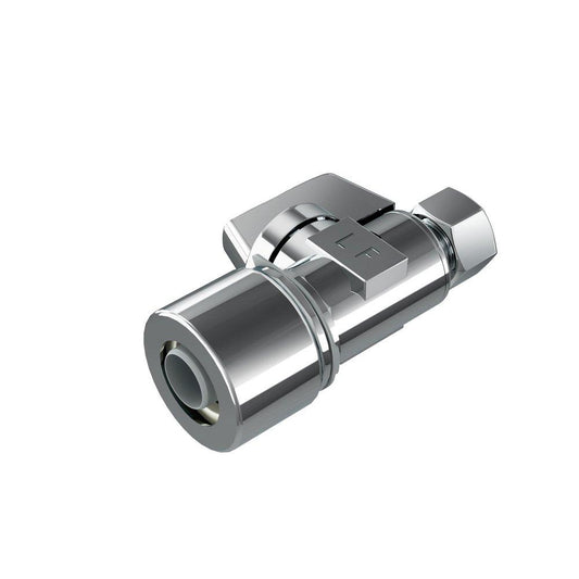 PROFLO® FastFit™ 5/8 x 3/8 in. Push x OD Tube Knob Straight Supply Stop Valve in Polished Chrome