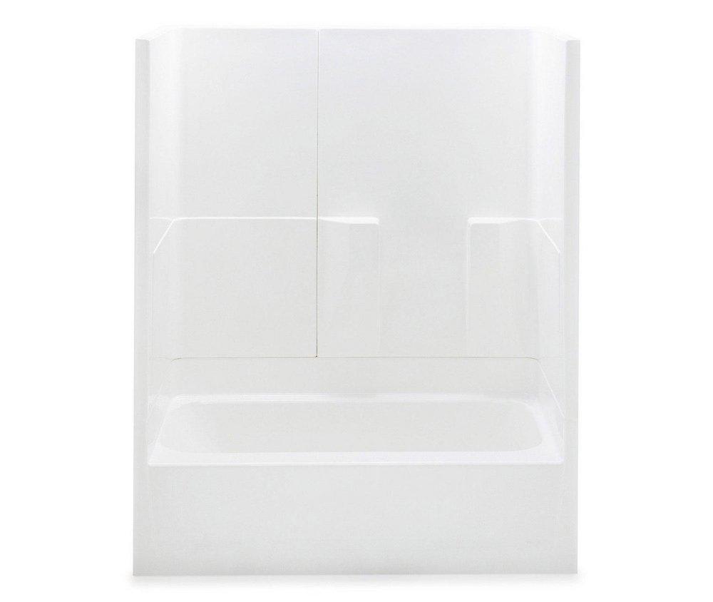 Aquatic Everyday 60 x 30 in. Tub and Shower with Right Hand Drain in White