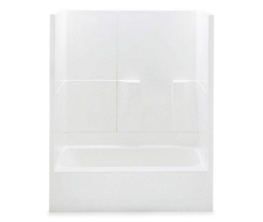 Aquatic Everyday 60 x 30 in. Tub and Shower with Right Hand Drain in White