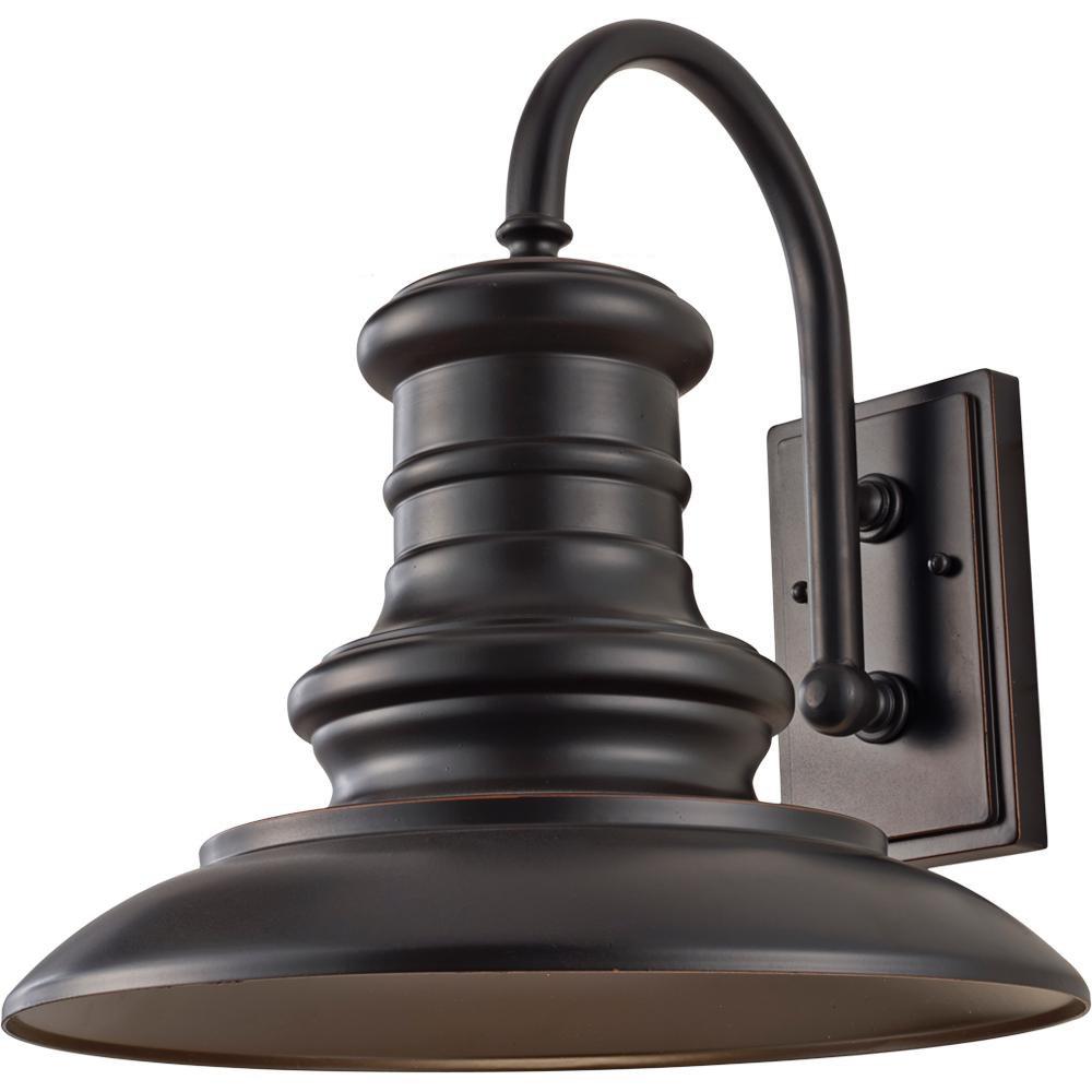 Visual Comfort & Co. Generation Lighting Redding Station 16-5/8 in. Medium E-26 Base Wall Sconce in Restoration Bronze