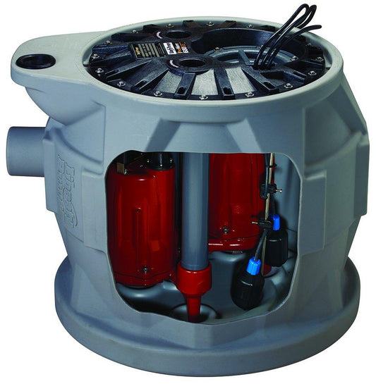 Liberty Pumps ProVore® 680 Series 1 HP 115V Single Phase 10 Cord Package Duplex Sewage Pump