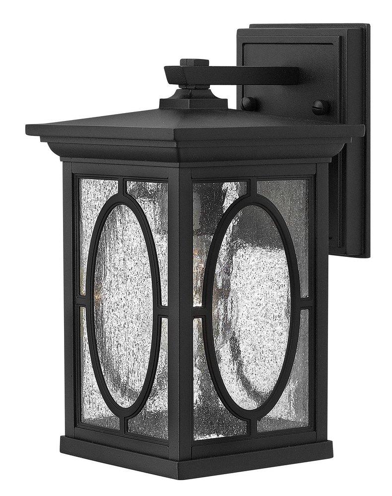 10-3/4 in. 75W 1-Light Outdoor Wall Lantern in Black