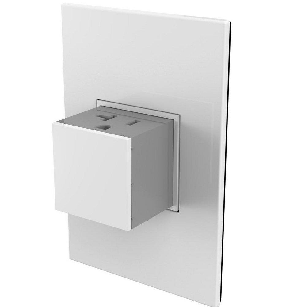 Pop-Out Outlet in White