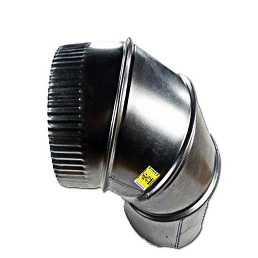 6 in. 26 ga 90 Degree Duct Elbow