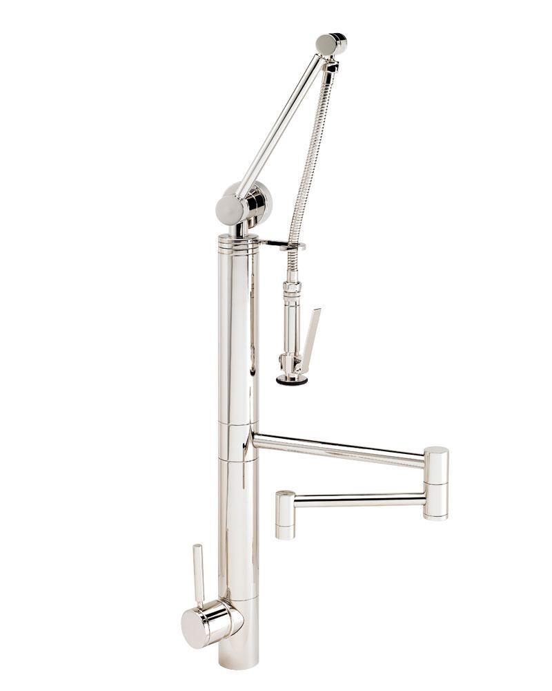 Waterstone Gantry® Single Handle Pull Down Kitchen Faucet in Stainless Steel