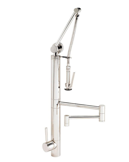 Waterstone Gantry® Single Handle Pull Down Kitchen Faucet in Stainless Steel