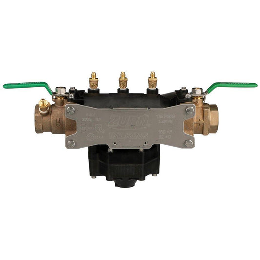 Zurn Wilkins 375XL 2 in Reinforced Nylon FPT Reduced Pressure Principle Assembly with Quarter-Turn Ball Valves