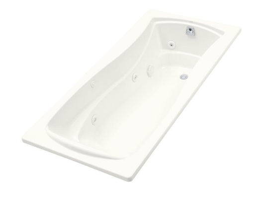 KOHLER Mariposa® 72 x 36 in. Whirlpool Drop-In Bathtub with Reversible Drain in White