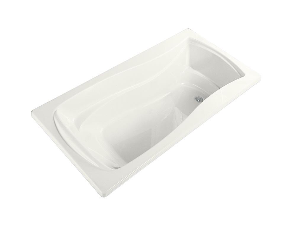 KOHLER Mariposa® 60 x 36 in. Soaker Drop-In Bathtub with Reversible Drain in White