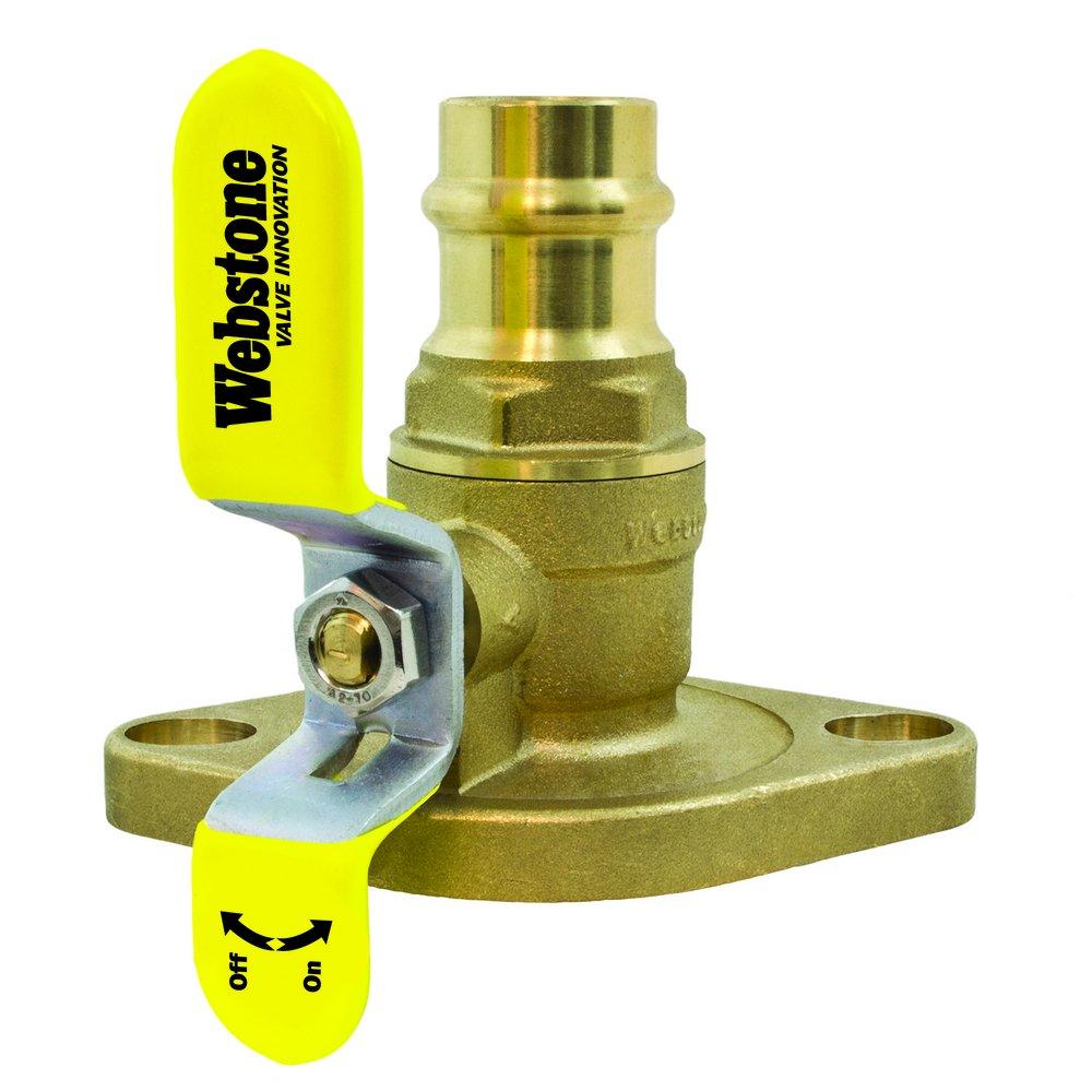 Webstone a brand of NIBCO Isolator® 1 in. Forged Brass and Steel Uni-flange Ball Valve with Detachable Rotating Flange