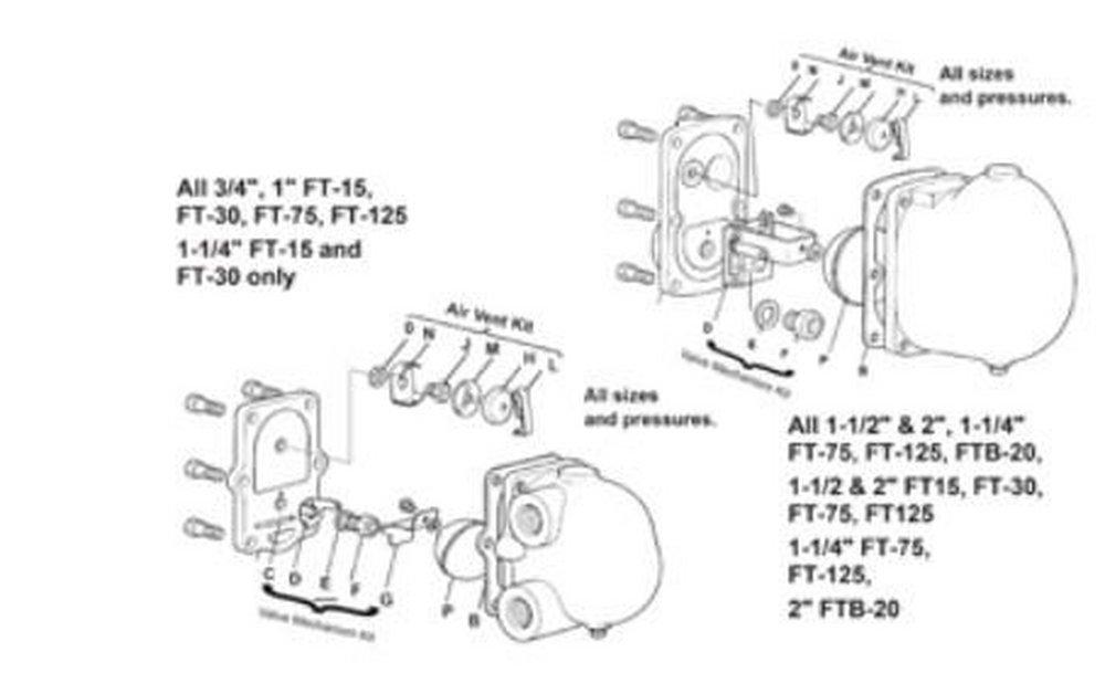 3/4", 1" FT-75 Float & Thermostatic Steam Trap Replacement Module
