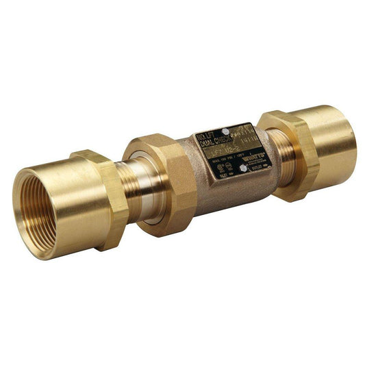 Watts Series LF7 1-1/4 in Cast Copper Silicon Alloy FPT Double Check Detector Assembly