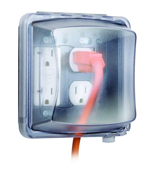 2 Gang Weatherproof Cover in Clear