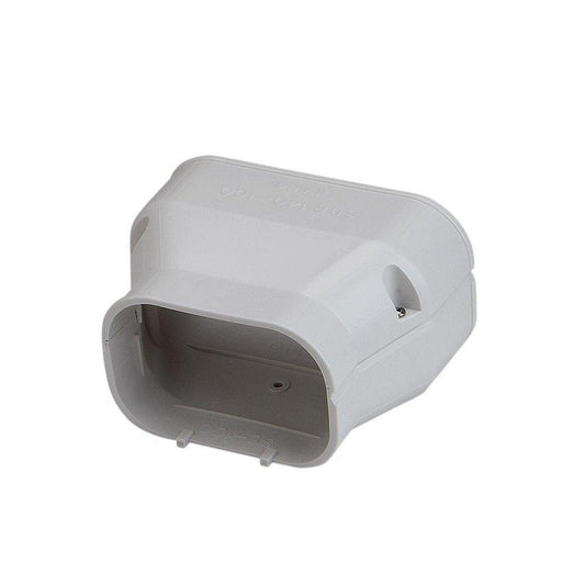 7-1/8 x 3-3/4 in. Line Set Cover System Plastic in Ivory