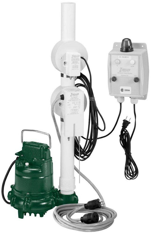 Zoeller Pump Co Oil Guard® 1/2 HP 115V Elevator Sump Pump System