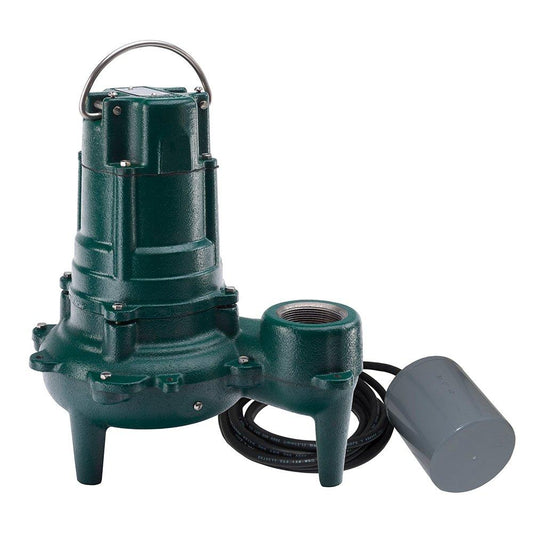 Zoeller Pump Co Waste-Mate 1/2 HP 115V Cast Iron Sewage Pump with Variable Level Float Switch