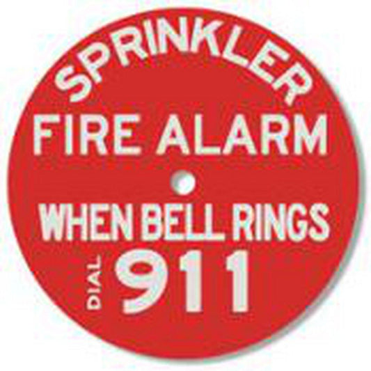 7 in. Aluminum Fire Alarm Sign