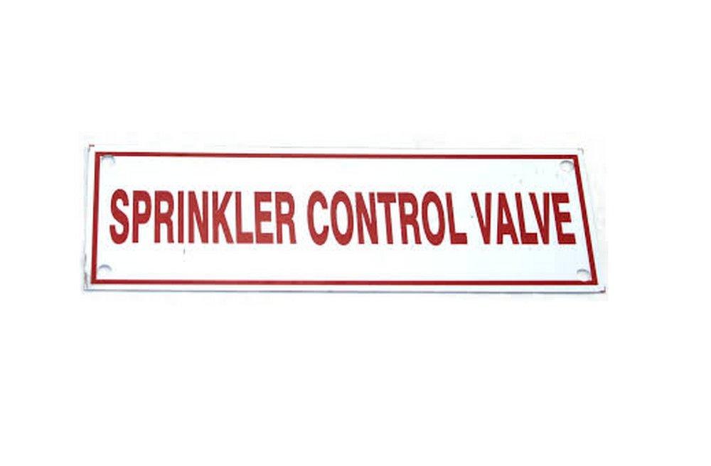 6 x 2 in. Aluminum Fire Sprinkler Sign