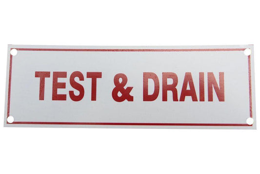 6 x 2 in. Aluminum Fire Sprinkler Sign