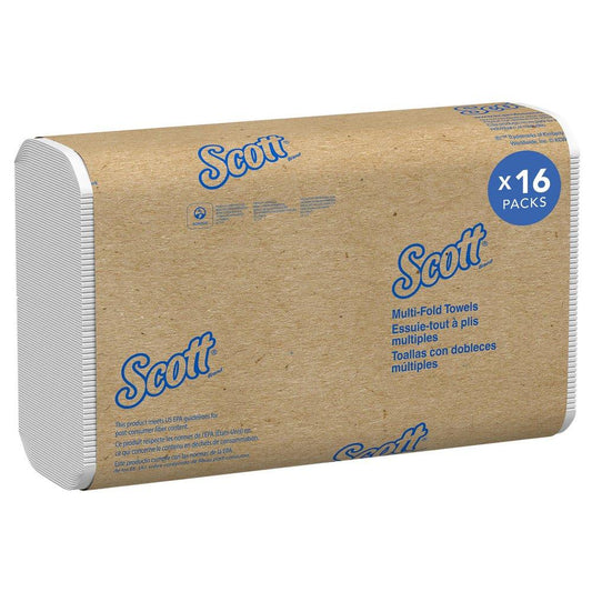Scott® Essential 250-Count 9-2/5 in. Multifold Towel in White (Case of 16)