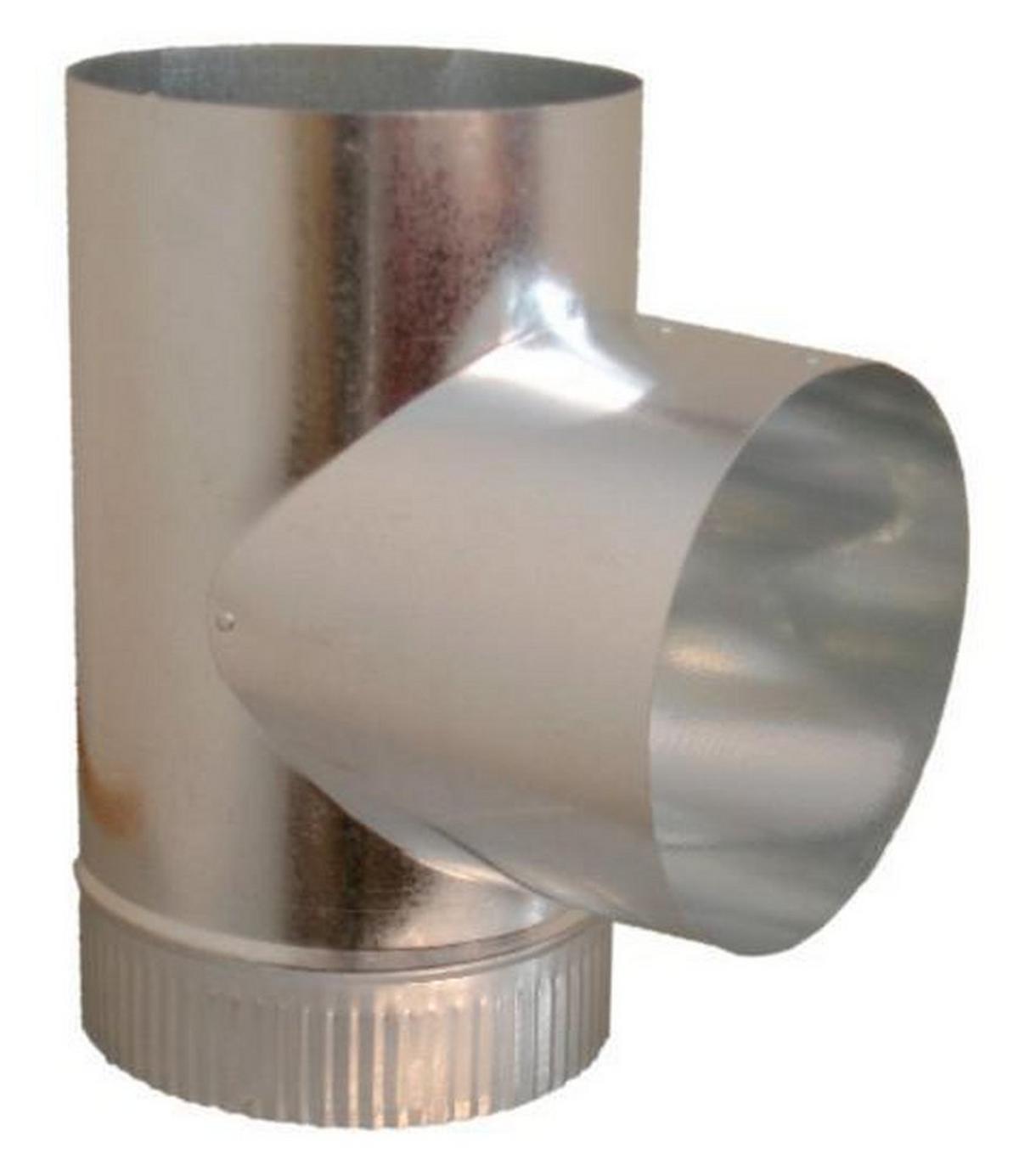 5 x 5 x 5 x 7-1/2 in. Duct Tee with Crimp