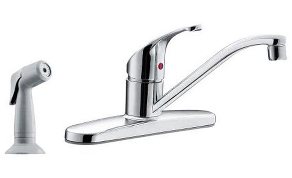 CFG Flagstone® Single Handle Kitchen Faucet with Side Spray in Polished Chrome