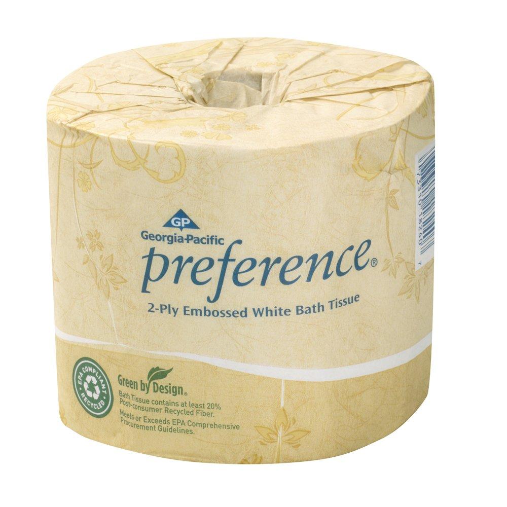 Georgia-Pacific Pacific Blue Select® 4-1/2 in. Standard Roll Embossed 2-Ply Bathroom Tissue in White (Case of 80)