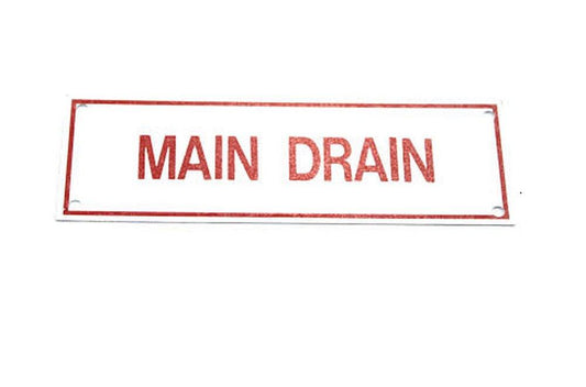 6 x 2 in. Aluminum Fire Sprinkler Sign