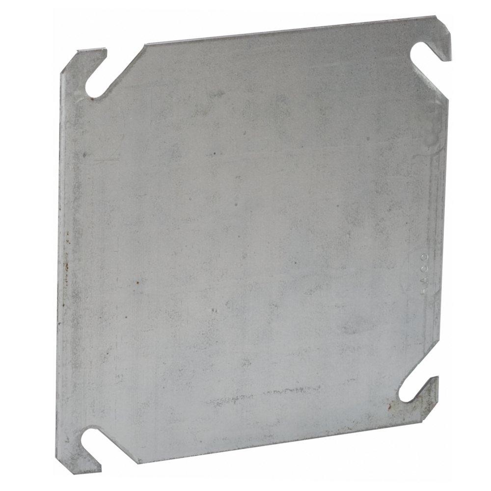 4 in. Pre-Galvanized Steel Square Flat Blank Cover
