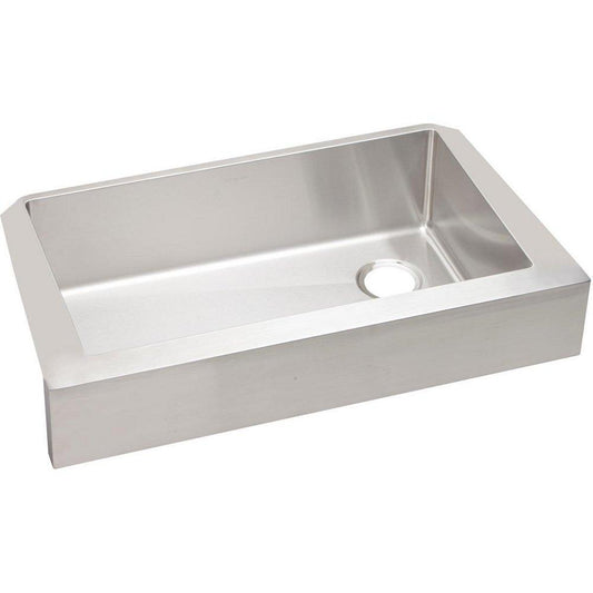 Elkay Crosstown® 35-7/8 in. Farmhouse Stainless Steel Single Bowl Kitchen Sink in Polished Satin