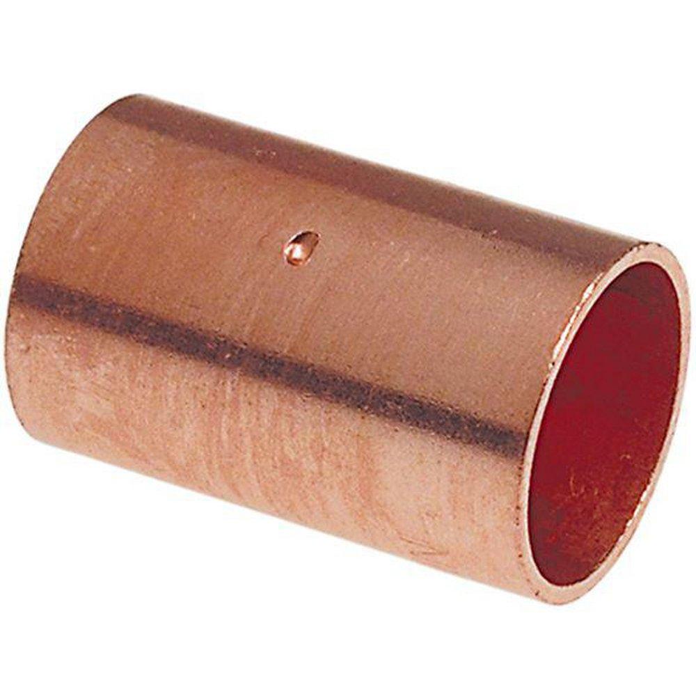 2 in. Copper Coupling with Dimple Stop (2-1/8 in. OD)
