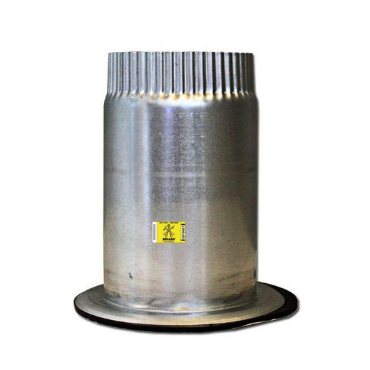 8 x 6 in. Galvanized Steel Starting Collar in Round Duct