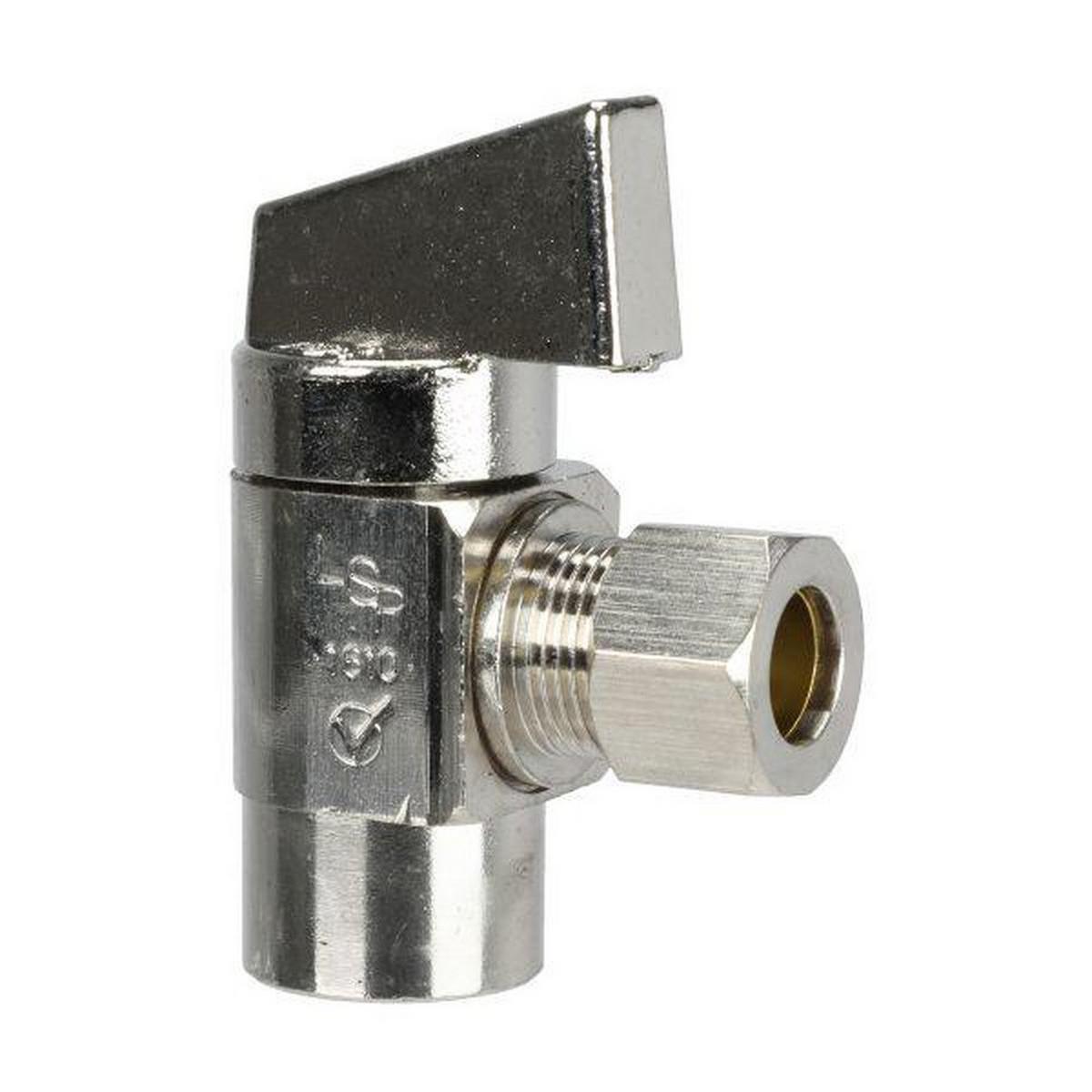 LSP Products Group Aquaflo® 3/8 x 1/2 in. Compression x F1807 Lever Angle Supply Stop Valve