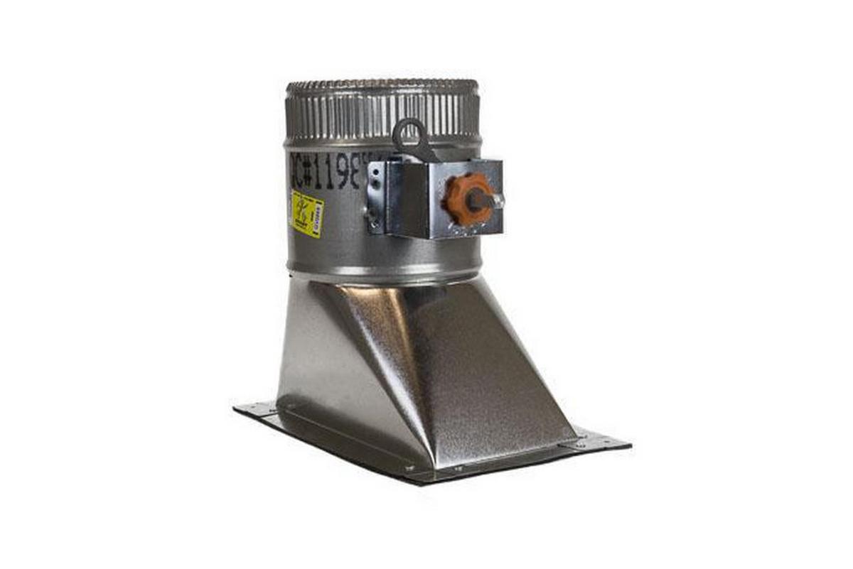 8 in. Duct Round Takeoff Galvanized Steel in Rectangular Duct