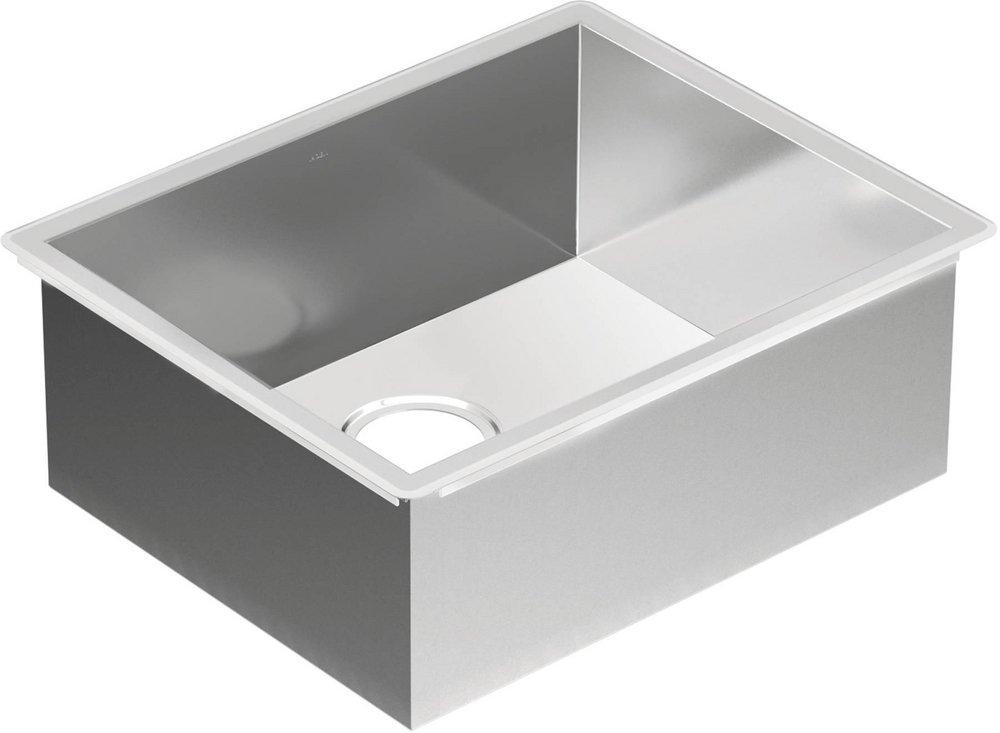 Moen 1800 Series 22 in. Undermount Stainless Steel Single Bowl Kitchen Sink in Brushed Stainless Steel