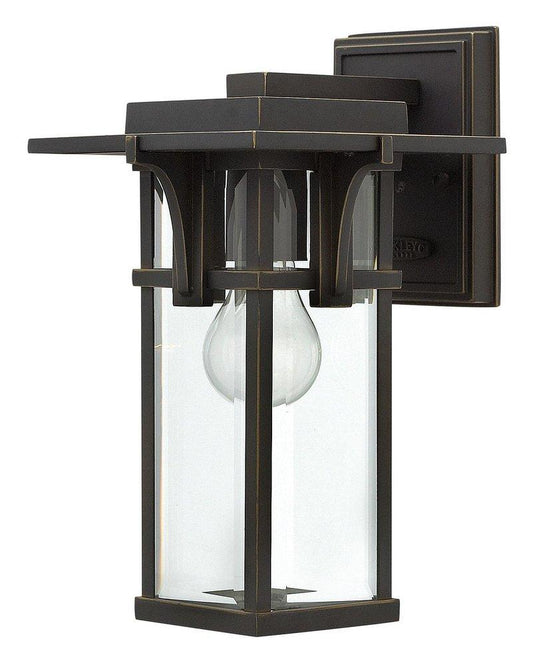 7-3/10 in. 100W 1-Light Medium E-26 Wall Lantern in Oil Rubbed Bronze