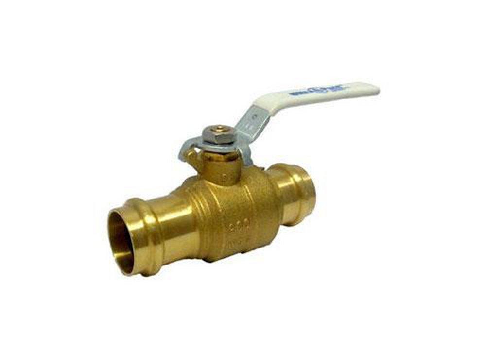 Milwaukee Valve UPBA-480 Series 3/4 in. Brass Full Port Press x GHT 200# Ball Valve