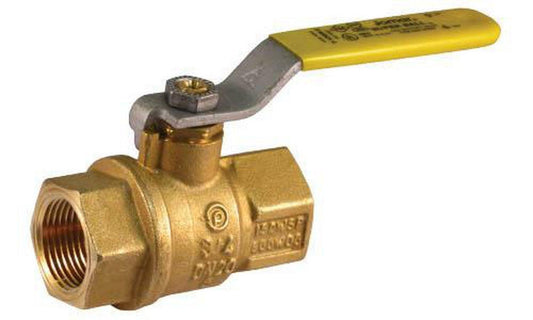 Jomar International T-100NE 3 in. Brass Full Port Threaded 400# Ball Valve