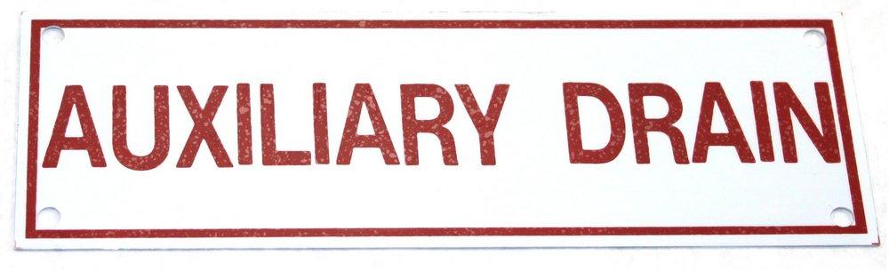 5 x 7 in. Aluminum Fire Sprinkler Sign