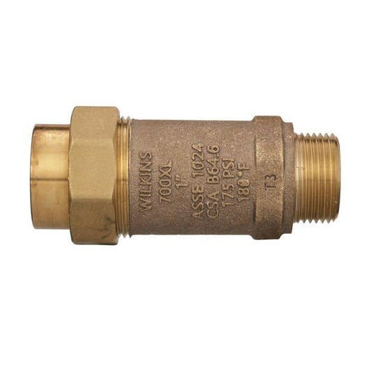 Zurn Wilkins 700XL 1 in Bronze FPT x MPT Dual Check Valve
