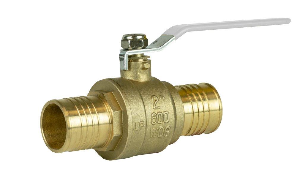 Jomar International T-412G 1 in. 304 Stainless Steel Standard Port Crimp PEX 400# Ball Valve