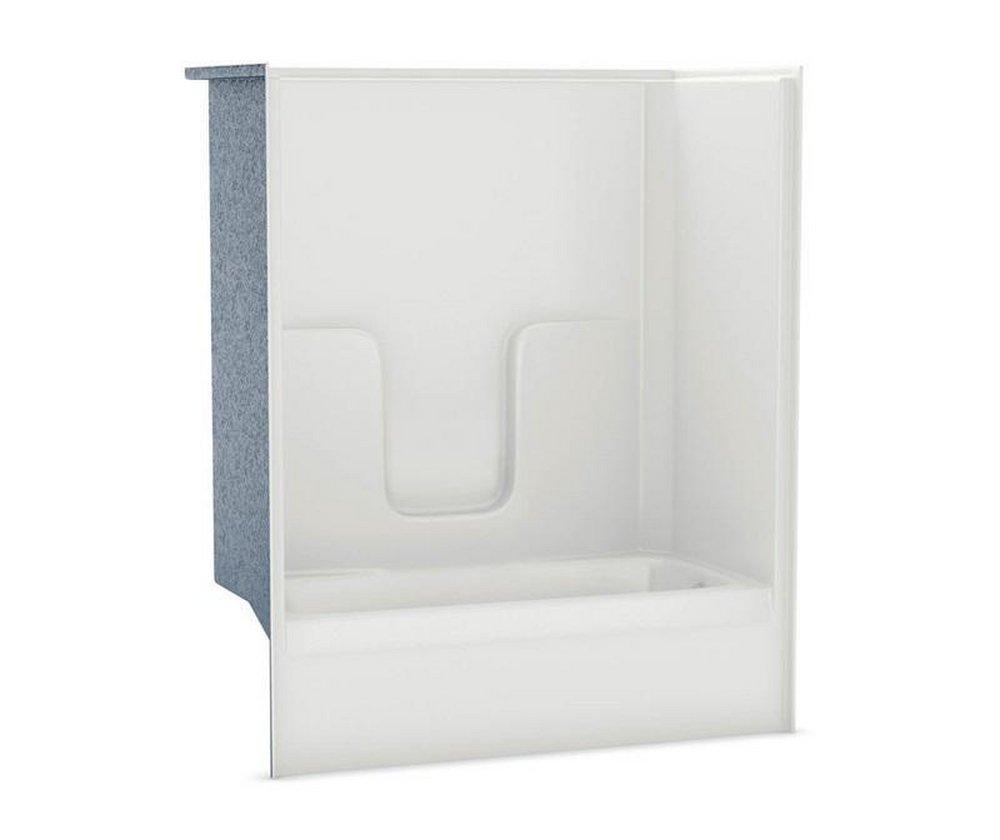 Aker by MAAX Professional 60 in. x 31-1/2 in. Tub & Shower Unit in White with Left Drain