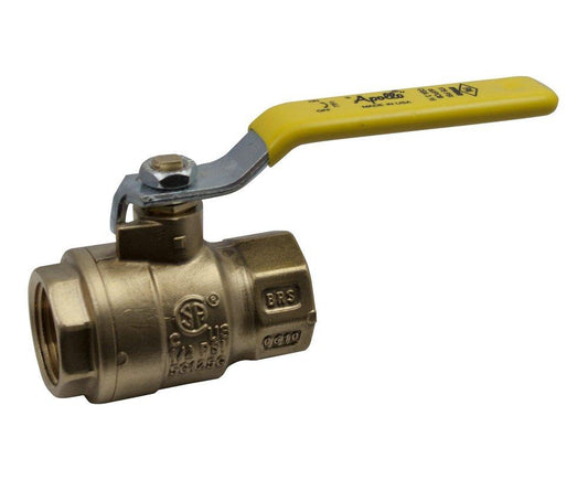 Apollo Valves 77F-100 Series 2 in. Brass Full Port NPT 600# Ball Valve