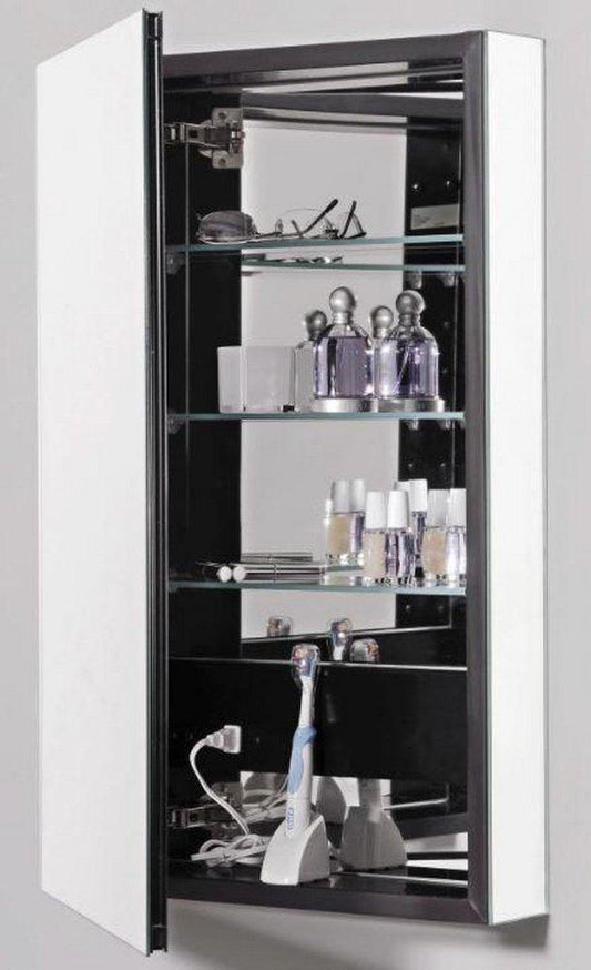 Robern PL Series 39-3/8 in. Surface Mount and Recessed Mount Medicine Cabinet in Classic Grey