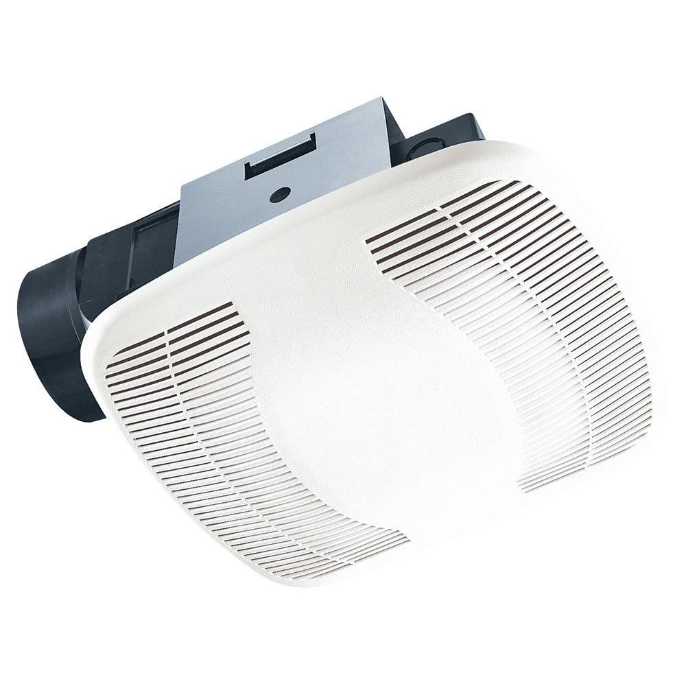 Air King America Inc BFQ SNAP-IN 50 CFM Ceiling Mount Bathroom Exhaust Fan in White - Fan Only - 0.6 Sones - Energy Star Rated