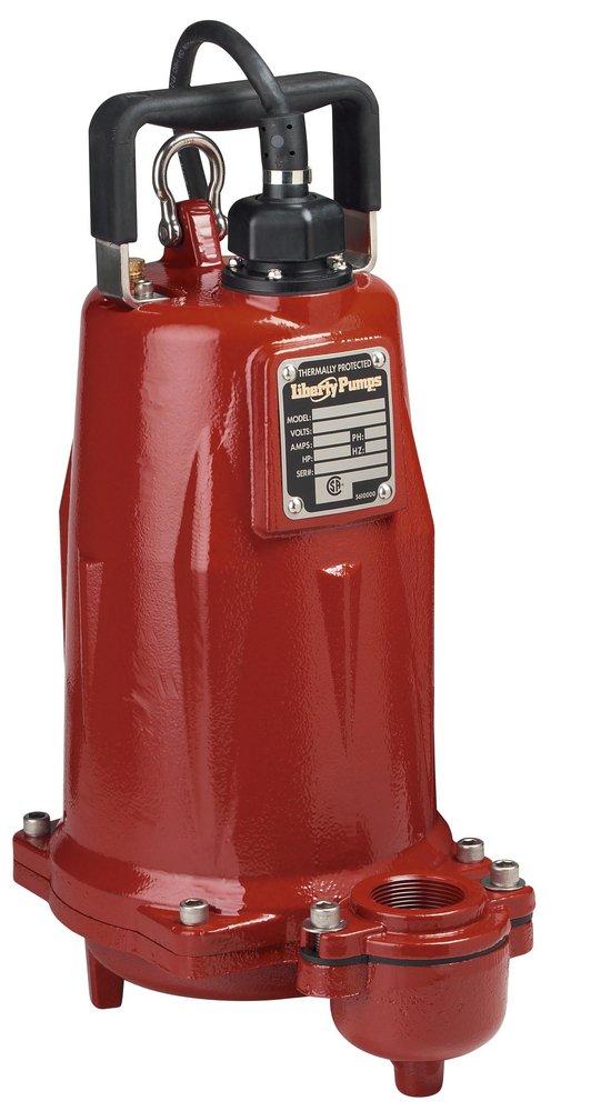 Liberty Pumps FL150 Series 1-1/2 HP 208/230V Cast Iron Non-Automatic Submersible Effluent Pump