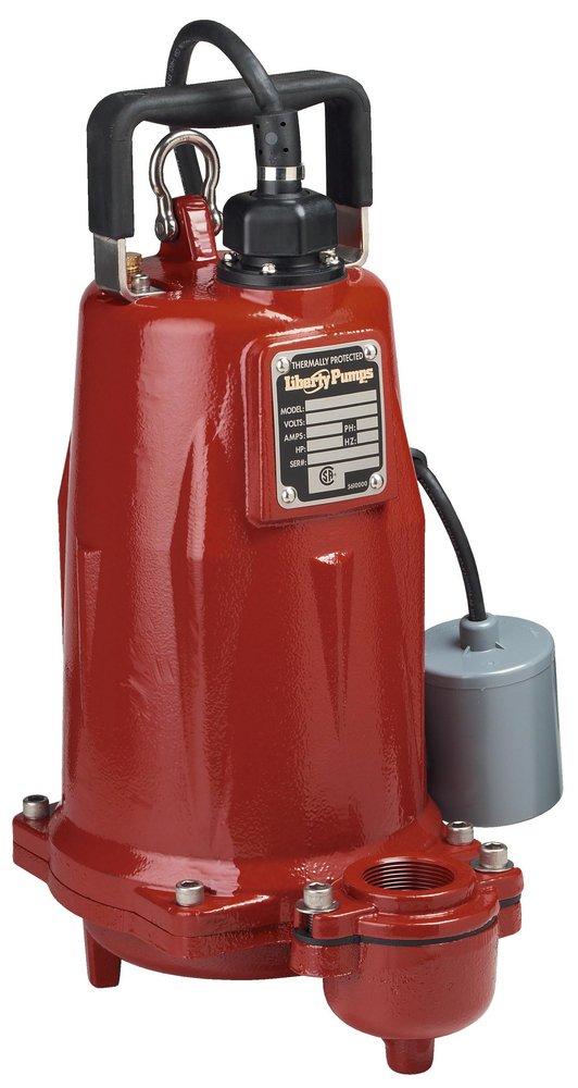 Liberty Pumps FL100 Series 1 HP 208/230V Cast Iron Automatic Submersible Effluent Pump