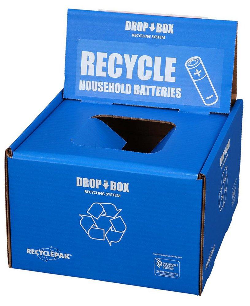 Veolia ES RecyclePak® 9 in. Small Battery Drop Box