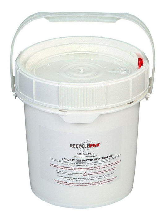Veolia ES RecyclePak® 1 gal Dry Cell Battery Recycling Pail